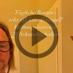 Tägliche Routine - Haltungskorrektur